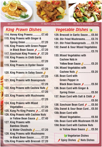 Menu of Kwong Ming, Chinese takeaway in Caerphilly